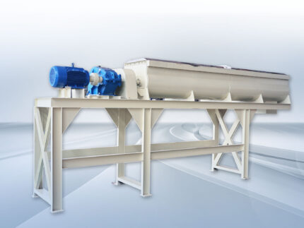 Horizontal twin-shaft paddle mixer